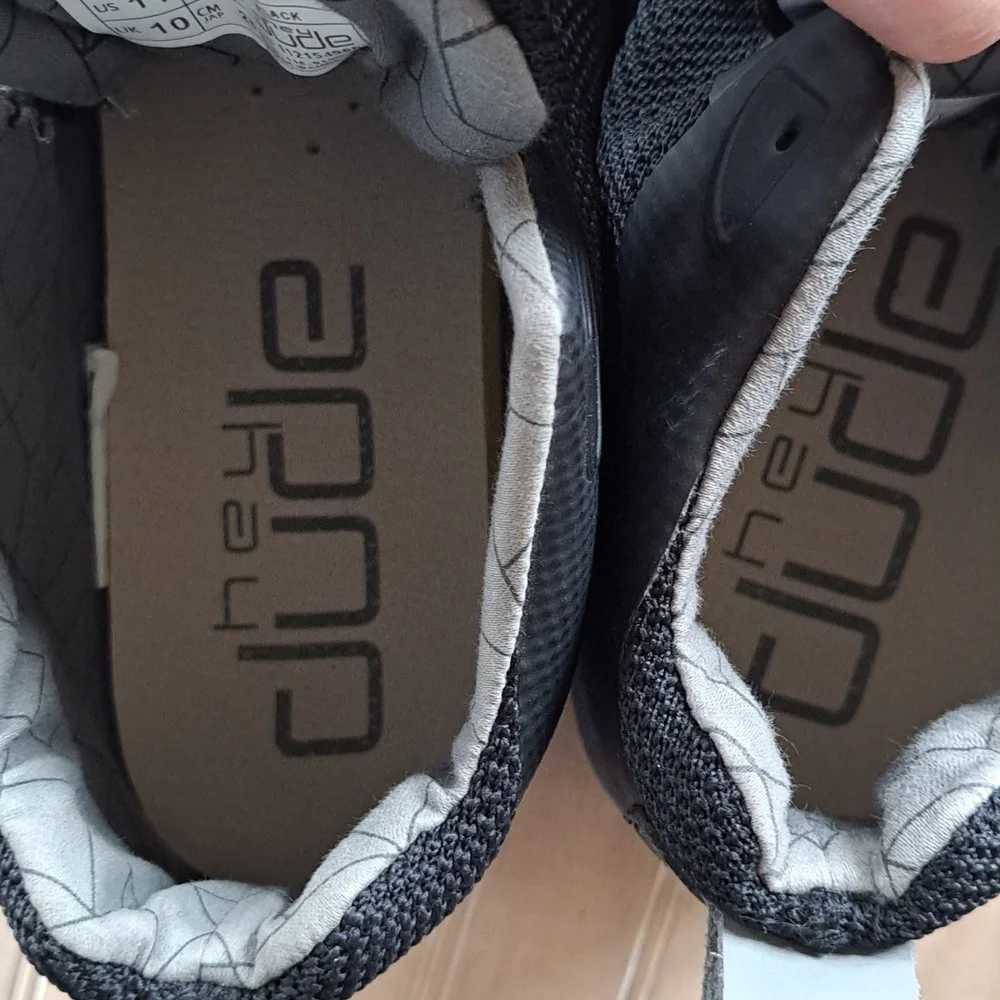 Hey Dude Black and Gray Men's Sneakers - Picture 5 of 12